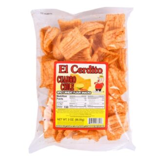 El Cerdito Wheat Flour Snack Squares Hot&Spicy 3 Oz