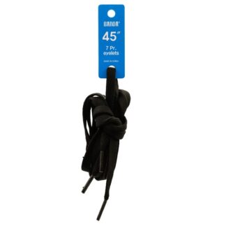 Shoelace Flat Black 45"