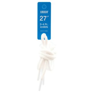 Shoelace Round White 27"