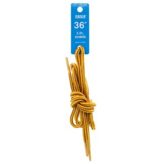 Shoelace Round Tan/Gold 36"