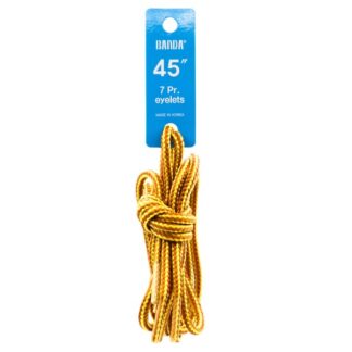 Shoelace Round Tan/Gold 45"
