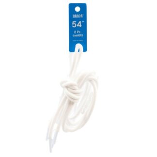 Shoelace Round White 54"