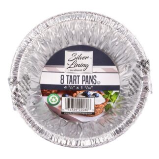 Durable Aluminum Mini Tart Pan 8 Pk #D22080