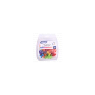 Bazic Push Pins Jumbo Asst Color 25 Pcs