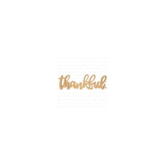 Classic Home Collection "Thankful" 15.8X1X5H - Gold