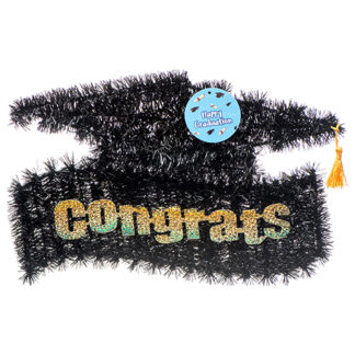 Hg Graduation Plaque W/Mortarboard
