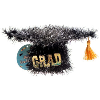 Hg Graduation Mini Ornament W/Mortarboard