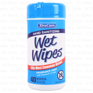 Xtracare Hand Sanitizing Wipes Fragrance Free 40 Ct