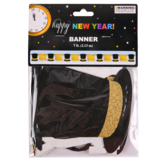 Hn New Year Banner Asst 5-7 Ft