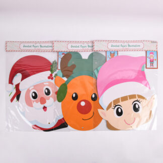 Hx Xmas Cutout Jointed Asst Characters 36"