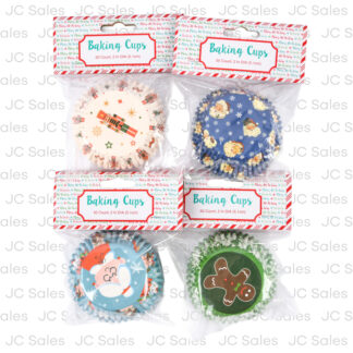 Hx Xmas Baking Cups 2In Asst 50Ct