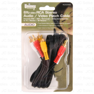 Uninex Rca Stereo/Audio Cable 6Ft