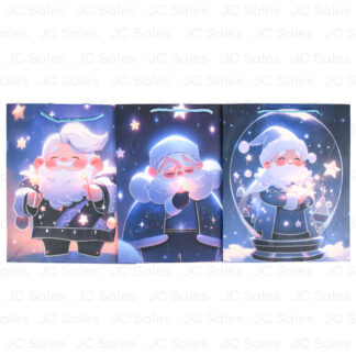 Hx Blue Santa Gift Bag Med