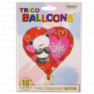 Hv Foil Balloon Bear I Love You