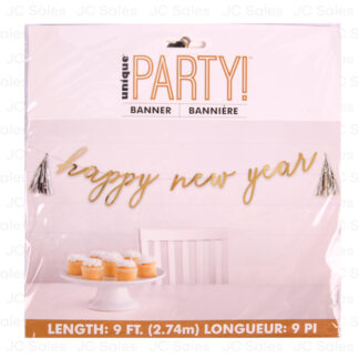 Hn New Year Disco Letter Banner