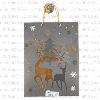 Hx Xmas Gift Bag Asst Blue/Grey 31X42X12Cm Xlg
