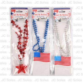 Hp Patriotic Necklace Light Up Star/Flag