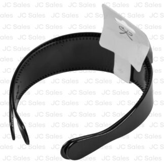 Plastic Wide Headband Black 2 Pc