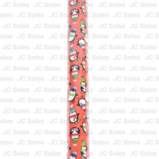 Hx Roly Poly Penguins Gift Wrap Jumbo Roll 25 Sq Ft