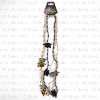 Hg Graduation Cap Shape Necklace Asst Col 3 Pc