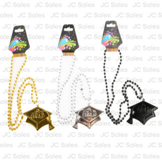 Hg Graduation Cap Shape Necklace Asst Co 1 Pc