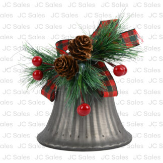 Hx Door Greeter Bell Vintage W/Grn Col Asst 6.3"