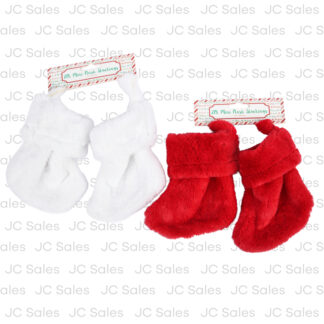 Hx Xmas Mini Stocking Deluxe Plush Asst Color 7.5"
