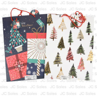 Hx Xmas Gift Bag Foil Accents Asst X-Lg