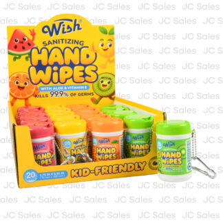 Wish Sanitizing Hand Wipes 20 Ct Asst Display