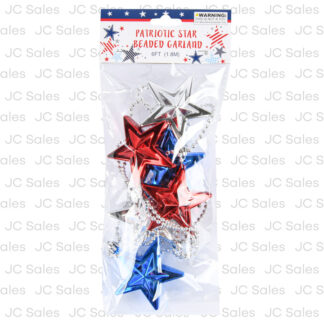Hp Patriotic Star Beaded Garland 5.9 Ft