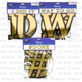 Hg Graduation Jumbo Banner Asst Phrases 6 Ftx8 In