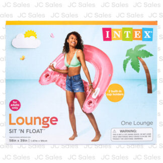 Hs Pool Lounge Sit'N Float W/Cup Holders Asst Color