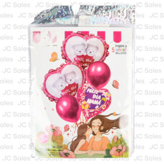 Hm Foil Balloons "Feliz Dia Mama" Set 5 Pc