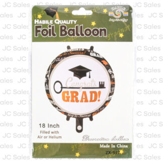 Hg Foil Balloon "Congrats Grad!" 18 In