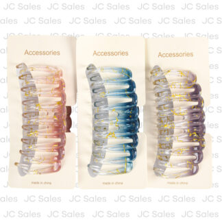 Hair Jaw Clip Transparent Asst Colors Large