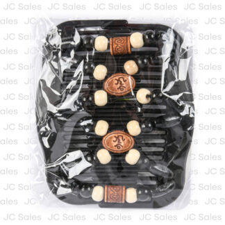 Comb Hair Clip W/African Butterfly Asst 2 Pc