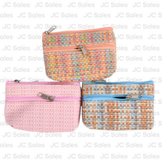 Coin Purse Plaid Silicone Asst Colors