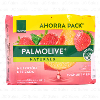 Palmolive Nat Bar Soap 120G Yoghurt Y Frutas 4Ct
