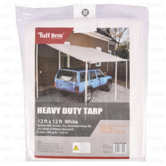 Heavy Duty Tarp 12 X 12" White