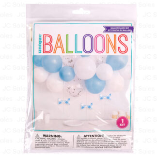 Unique Birthday Balloon Arch Kit Baby Blue/White