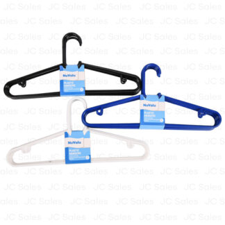 Nuvalu Plastic Hanger 6Pcs W/Asst Colors