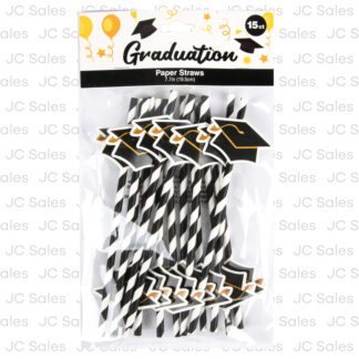 Hg Graduation Paper Straws 15Pcs