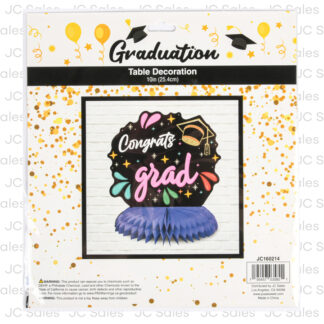 Hg Graduation Paper Honeycomb Centerpiece 10"