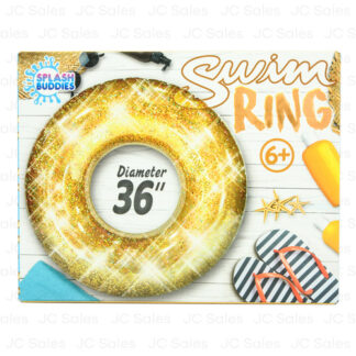 Hs Swim Ring Gold Glitter 36''