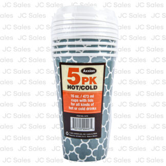 Coffee Paper Cup W/Lid 12 Oz 6 Pk