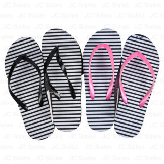 Hs Stripped Womens Sandals Asst Sizes