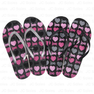 Hs Grey/Pink Polka Dot Womens Sandals Asst Sizes