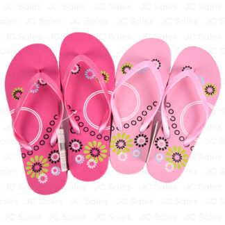 Hs Pink Floral Womens Sandals Asst Sizes