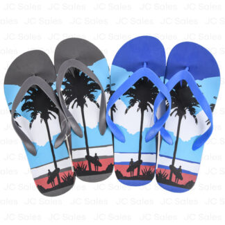 Hs Palm Tree Mens Sandals Asst Sizes