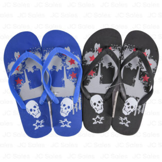 Hs Rock Skull Mens Sandals Asst Sizes